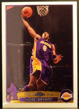 2003 - 04 2004 Topps Chrome 36 Kobe Bryant Los Angeles Lakers Nm - Mt,
