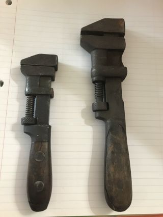 Monkey Adjustable Wrench Vintage Mechanic Plumbing Train P.  S.  &w.  & Unmarked