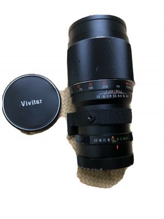 Vivitar 300mm 1:5:5 Telephoto Lens For Minolta Screw Mount Vintage