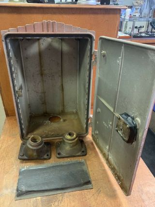 Vintage Crouse Hinds Cast Aluminum Cabinet Traffic Signal Light