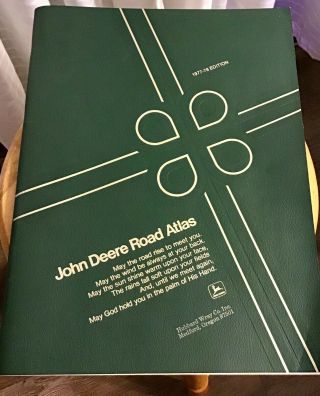 Vintage John Deere Road Atlas Map Book 1977 78 Rand Mcnally Until We Meet Again