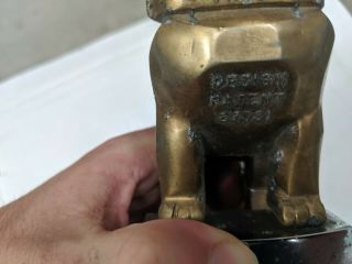 vintage gold plated Mack Truck Bulldog Ornament Hood 87931 14MF301 3