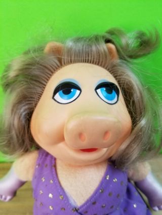 Vintage 1980 Fisher Price Miss Piggy Dress Up Plush Muppet Doll Jim Henson 13 