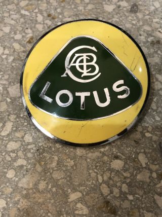 Vintage Rare Enamel Automobile Emblem Badge “lotus” Car Great Britain