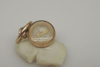 Antique Georgian Gold & Rock Crystal Birth Charm Letter G 2