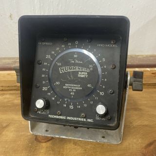 Vintage Tom Mann Humminbird Thirty Flasher Structure Pro 30 Depth Sounder