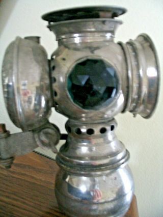 Antique 1896 Solar Badger Brass Mfg Company Carbide Bicycle Light Lamp