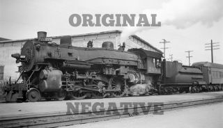 Orig 1951 Negative - Southern Pacific Sp 4 - 6 - 2 2454 California Railroad Depot