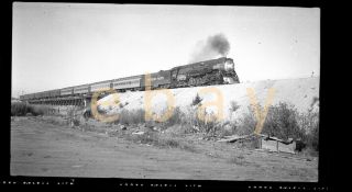 Southern Pacific Steam Passenger Train - B&w Negative
