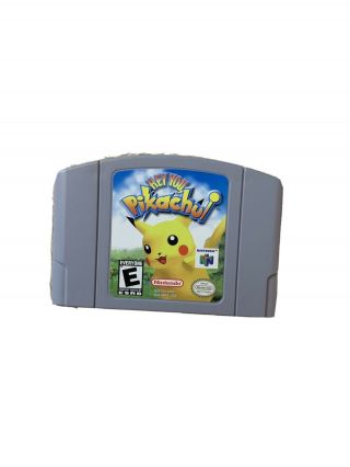 Hey You,  Pikachu (nintendo 64,  2000) Pokemon Trainer Game N64 Vintage