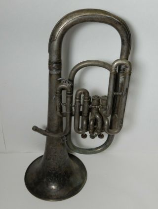Antique Cg Conn Brass Euphonium