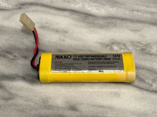 Vintage Nikko 1500mah 7.  2v Nicd Turbo Battery Pack Fx10 Rhino Rc10 Kyosho Fox Xb