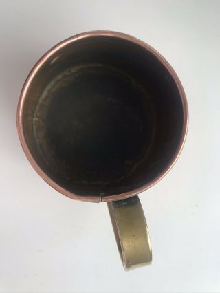 Vintage 1/2 Pint Copper Ale Mug Tankard 2