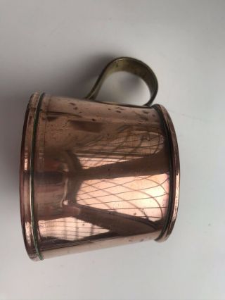 Vintage 1/2 Pint Copper Ale Mug Tankard 3