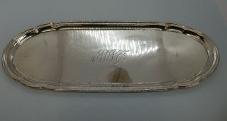 Rectangular Shaped Solid Silver Tray,  Birmingham 1911.  Mappin & Webb.  109g