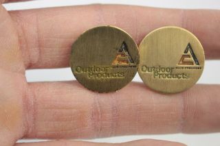 Vintage Allis Chalmers Dealer Outdoor Products Cuff Links Tractor Uniform - A5 3