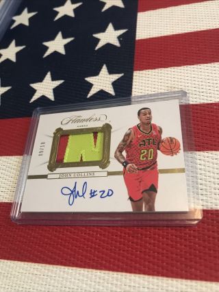 2019 - 20 Flawless John Collins Patch Auto /10