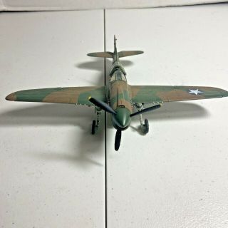 Vintage Model Airplane Kit U.  S.  A.  WW2 Curtis P - 40 Built Up 1/48 Scale 3
