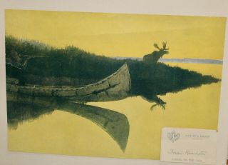 Vintage Frederic Remington Artist Proof 1912 Of “coming To The Call " Drawing