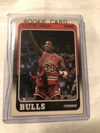 Ht: 1988 Fleer Basketball Card 20 Scottie Pippen Rookie Chicago Bulls