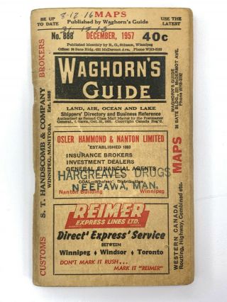 Waghorn ' s Guide Shipper ' s Directory & Business References 1942 1957 Routing Maps 2