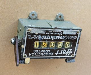 Vtg 1951 HART 5 Digit Mechanical Counter Industrial Production Factory Model 5A 3