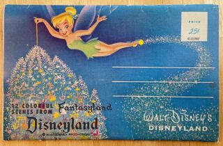 Vintage 1957 Disneyland Photo Booklet - 12 Colorful Scenes From Fantasyland