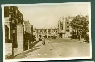 East Sheen,  Sheen Lane,  With Cinema,  Vintage Postcard