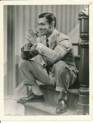 Clark Gable Vintage 1938 Love On The Run Mgm Comedy Photo