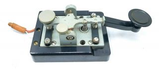 Vintage Antique German Telegraph Key Junker Honnef/rh D.  B.  G.  M Morse Code Key