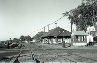 B&m Railroad Station - Waverly,  Ma - Orig Bxw Neg - Raln156