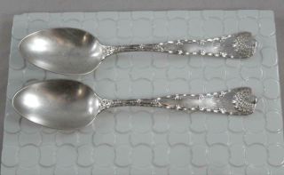 Tiffany & Co Sterling Silver 1884 Wave Edge Pattern Oval Soup Spoon Set Sf161
