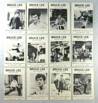 Bruce Lee Rare 1972 (12) Card Set Ngp Fists Of Fury & The Chinese Connection