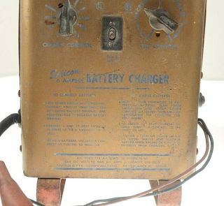 Vintage Marquette Model 36 - 100 6 & 12 Volt Battery Charger Man Cave Decor 3