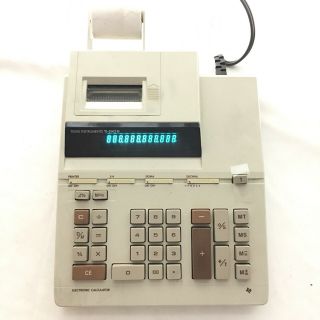 Vintage Texas Instruments Ti - 5142 Iii 3 Printing Adding Machine Calculator