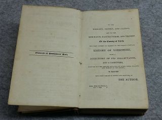 History Directory Gazetteer of Yorkshire West Riding Baines 1822 Antique Book 3