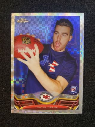 TRAVIS KELCE 2013 Topps Chrome Rc ROOKIE REFRACTOR XFRACTOR 118 BOWL 2