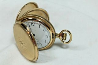 Antique Waltham Illinois Watch Case Co Elgin Napleon Gold 17j Pocket Watch