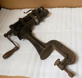 Antique Peck Stow Wilcox? Beading Crimper Roller Blacksmith Tool Machine Pexto