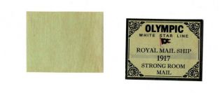 RMS Titanic,  Olympic,  Britannic Strongroom Mail Cinderellas with Carpathia Bonus 2