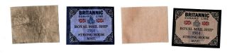 RMS Titanic,  Olympic,  Britannic Strongroom Mail Cinderellas with Carpathia Bonus 3