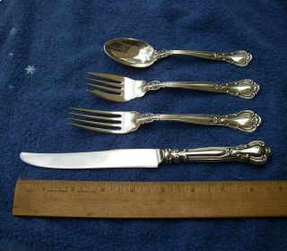 Gorham Sterling Chantilly (1895) 4 Pc Luncheon Size Place Setting - French Blade