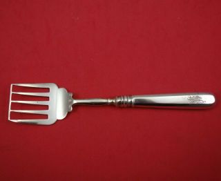 Russian Sterling Silver Sardine Fork All Sterling Hollow Handle With Bar 6 5/8 "
