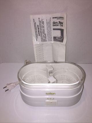Salton Jewelry Spa Professional Fine Cleaning Vintage Ultrasonic Cleaner 89