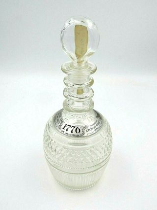 Vintage 1776 By Seagrams Decanter Designed By Tiffany Company