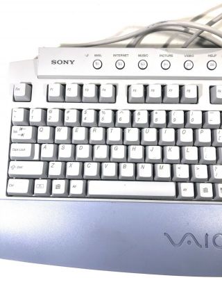 Vintage Sony VAIO Computer Keyboard PCVA - KB1P/UB 2
