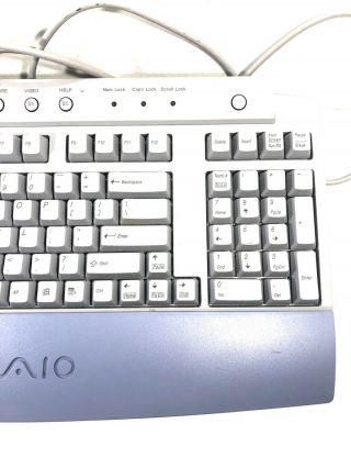 Vintage Sony VAIO Computer Keyboard PCVA - KB1P/UB 3