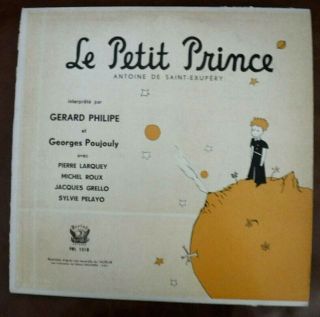 Vtg 1957 Le Petit Prince French Audiobook Vinyl Lp Record Frl1518 Saint - Exupery