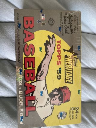 Topps Heritage 1959 Factory Box Containing 24 Packs