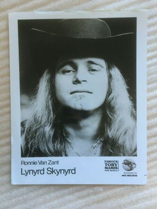 Ronnie Van Zant,  Lynyrd Skynyrd,  Vintage Press Headshot Photo
